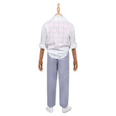 Kids Children KPop Demon Hunters (2025) Jinu Saja White Shirt Set Outfits Cosplay Costume